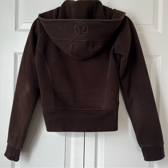 Lululemon Chocolate Brown Scuba Full-Zip Hoodie Size 4 - Picture 12 of 16